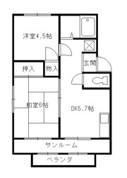 エステートピア久宝寺の間取り画像