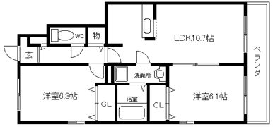 チェリーガーデンコーポの間取り画像