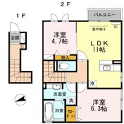 コマツ ローズスクエアー カサ・オリーブの間取り画像