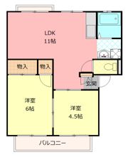 アーバン石田の間取り画像