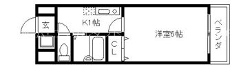 チェリーハイツ西山本の間取り画像