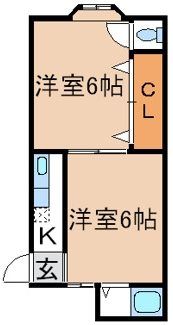 ハイツ石村の間取り画像