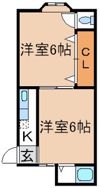 ハイツ石村の間取り画像