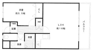 マンション阪奈の間取り画像