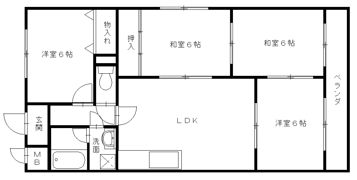 友田コーポラスの間取り画像