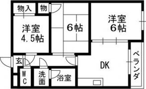 メゾンドールヤマヒデ弐番館の間取り画像