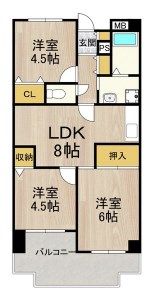 友井グレイスの間取り画像