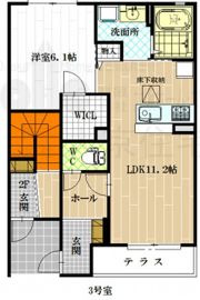シャーメゾン高井田の間取り画像