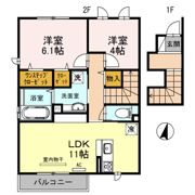 プレミール東本町の間取り画像