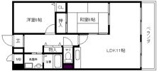 クリスタル美園の間取り画像