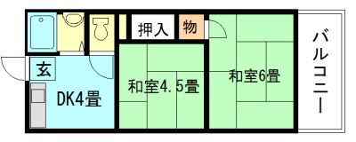 門野マンションB棟の間取り画像