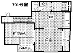 シティ八尾の間取り画像