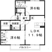 ラ・ミュー久宝寺IIIの間取り画像