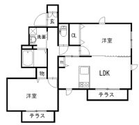 メゾン フレールの間取り画像