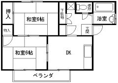 ハイツ成法の間取り画像