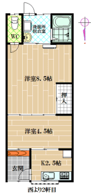 安井平屋の間取り画像
