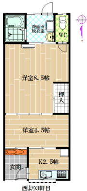 安井平屋の間取り画像