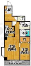 ライオンズマンション八尾第2の間取り画像