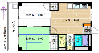 ストークマンション八尾の間取り画像