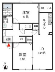 クロワールの間取り画像