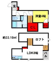 CB都府楼ルネスの間取り画像