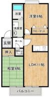 新栄プロパティ恩智III 旧パークハイツたつみの間取り画像