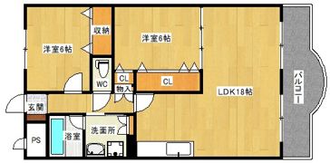 ベルデュール垣内の間取り画像