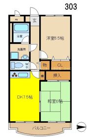 ヴィラサルーテの間取り画像