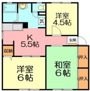 ハイツ鎌倉Aの間取り画像