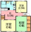ハイツ鎌倉Aの間取り画像