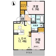 グランディオール城南二番館の間取り画像
