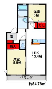 エクセラン国分IIの間取り画像