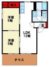 クレール観世の間取り画像