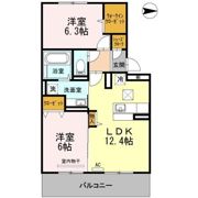 D-room笹丘の間取り画像