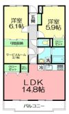 エクセラン湘南の間取り画像