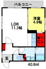 ブライトンハウスの間取り画像