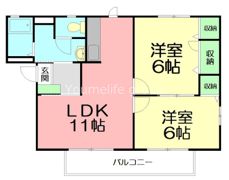 ヴィラプロムナードの間取り画像