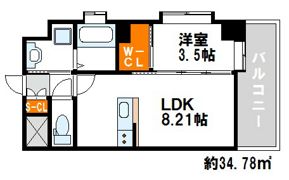 ネストピア別府駅前の間取り画像