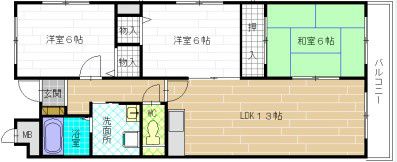 ラルゴ久宝寺の間取り画像