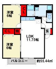 ラフィーヌの間取り画像