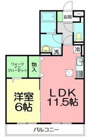 トネリコテラス1の間取り画像