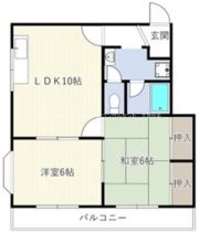 ビートル山本北Eの間取り画像