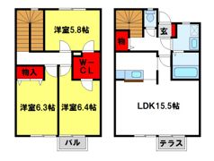 ほたるの里 槇の間取り画像