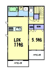 ルフュージュ湘南の間取り画像