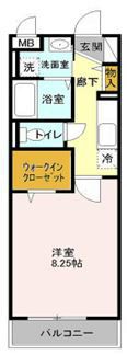ヴィラ新天地の間取り画像