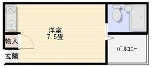 プラザハピネス高安の間取り画像
