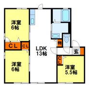 パル山﨑の間取り画像