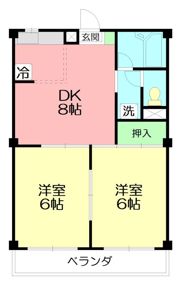 オオキッドハイツの間取り画像