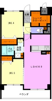 フレシール宮町の間取り画像