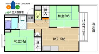パルコート林Iの間取り画像